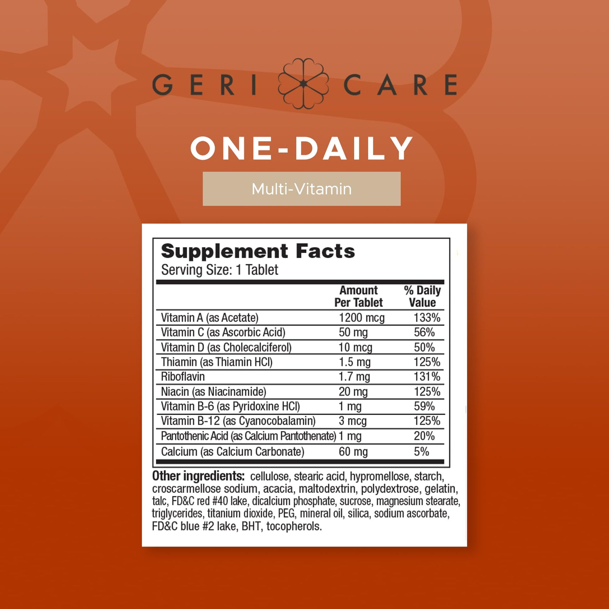 GeriCare One-Daily Multi-Vitamin & One-Daily Multi-Vitamin + Minerals Bundle – Complete Daily Nutritional Support with Essential Minerals for Energy GeriCareUS supplements