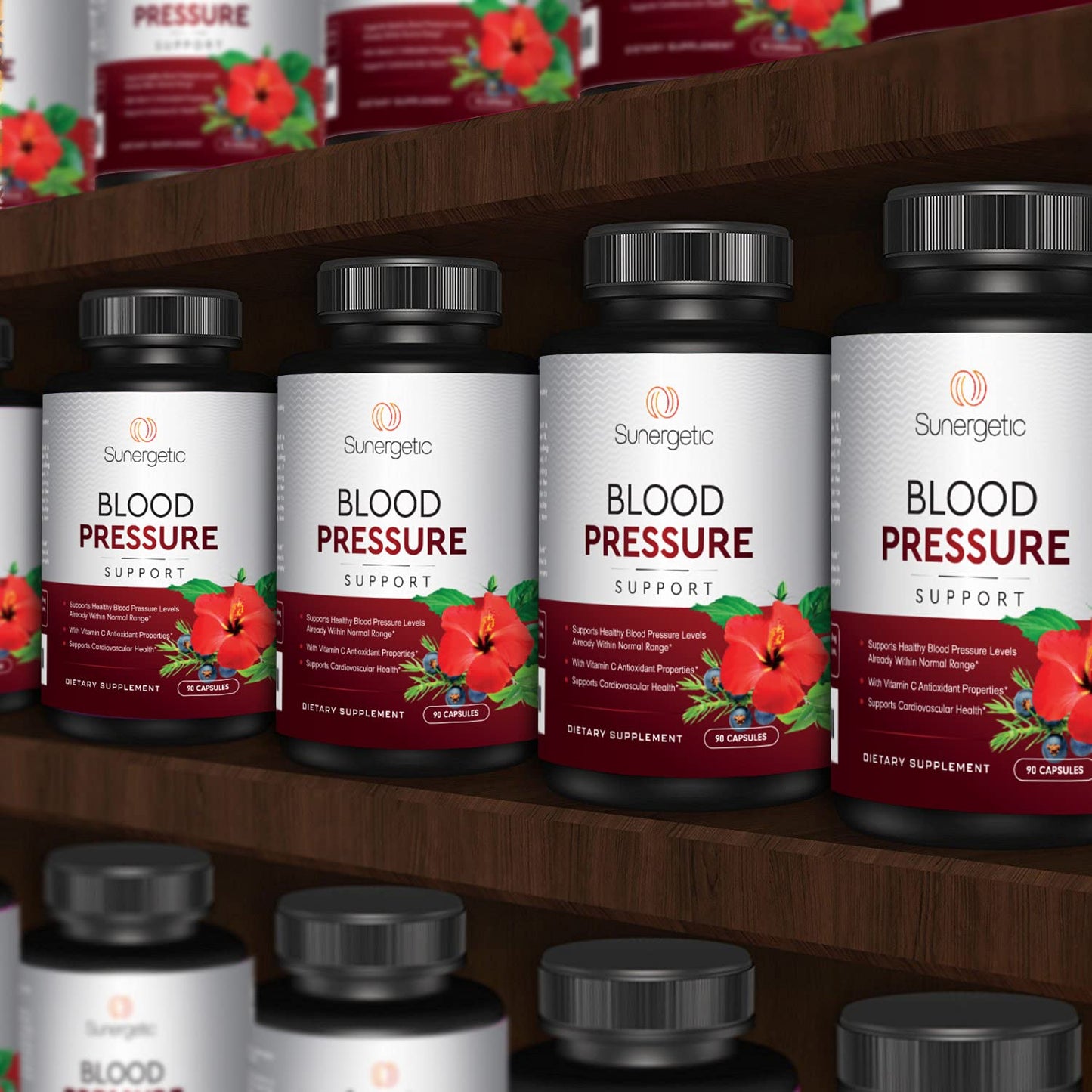 Premium Blood Pressure Support Supplement For Cardiovascular & Heart Health with Garlic SunergeticUS supplements