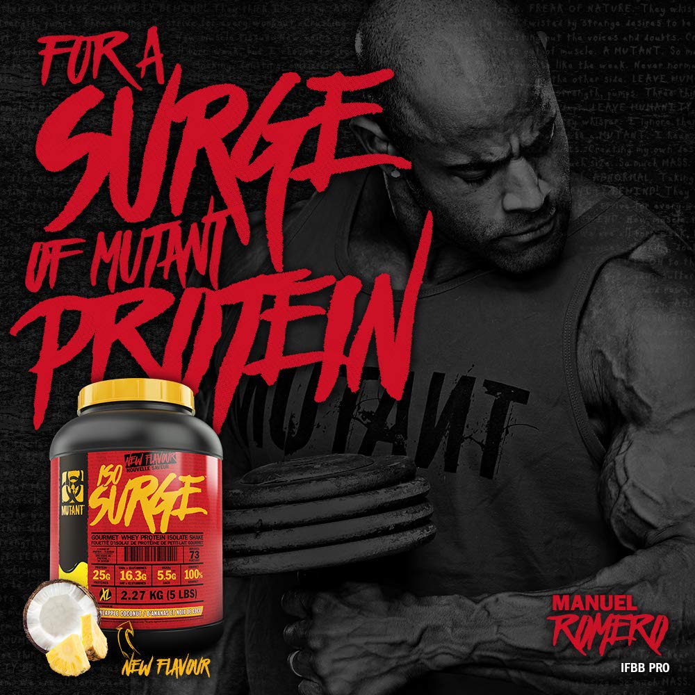 MUTANT ISO Surge – Pure whey Protein Isolate Powder, Low carb, Low Fat, Digestive Enzyme Boosted MutantAu supplements