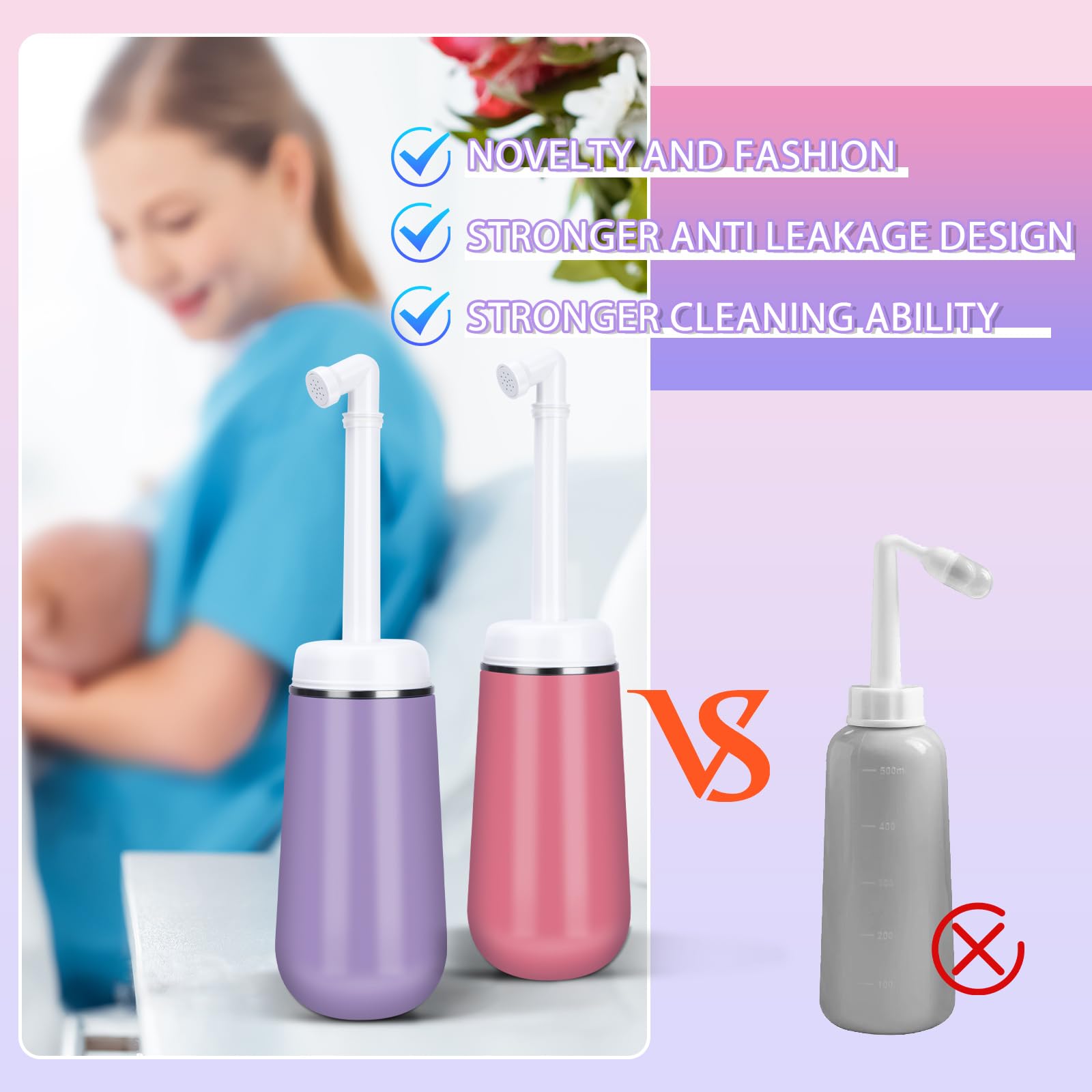 Peri Bottle for Postpartum Care, 13.5 OZ Perineal Bottle for Recovery and Cleansing After Birth VicnKioHAu supplements