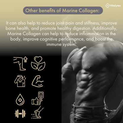 Vitalytes Marine Collagen Supplement 2400mg | 120 Marine Collagen Capsules Made in The UK VitalytesUS supplements