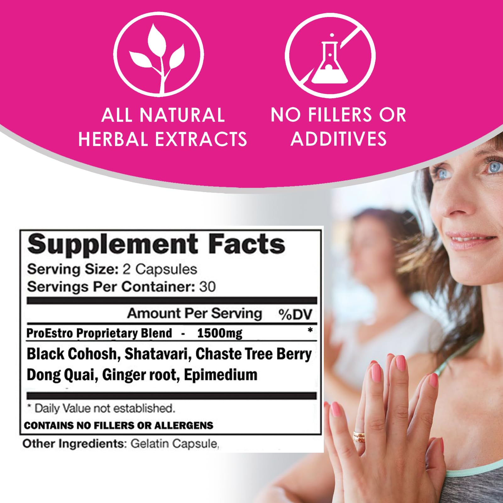 VH Nutrition PROESTRO | Estrogen Support* Supplement for Women | Extra Strength Hormone Balance* for Her | 60 Capsules in Easy to Swallow Pills VH NutritionAu supplements