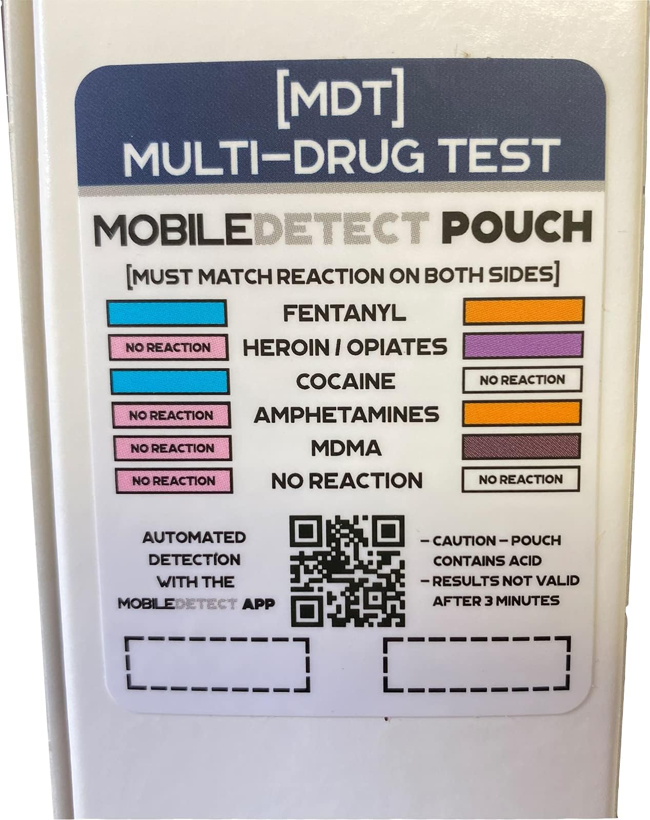 MobileDetect Pouch Residue Detection Multi-Drug Test Kit - Rapid Surface Residue Detector MobileDetect PouchAu supplements