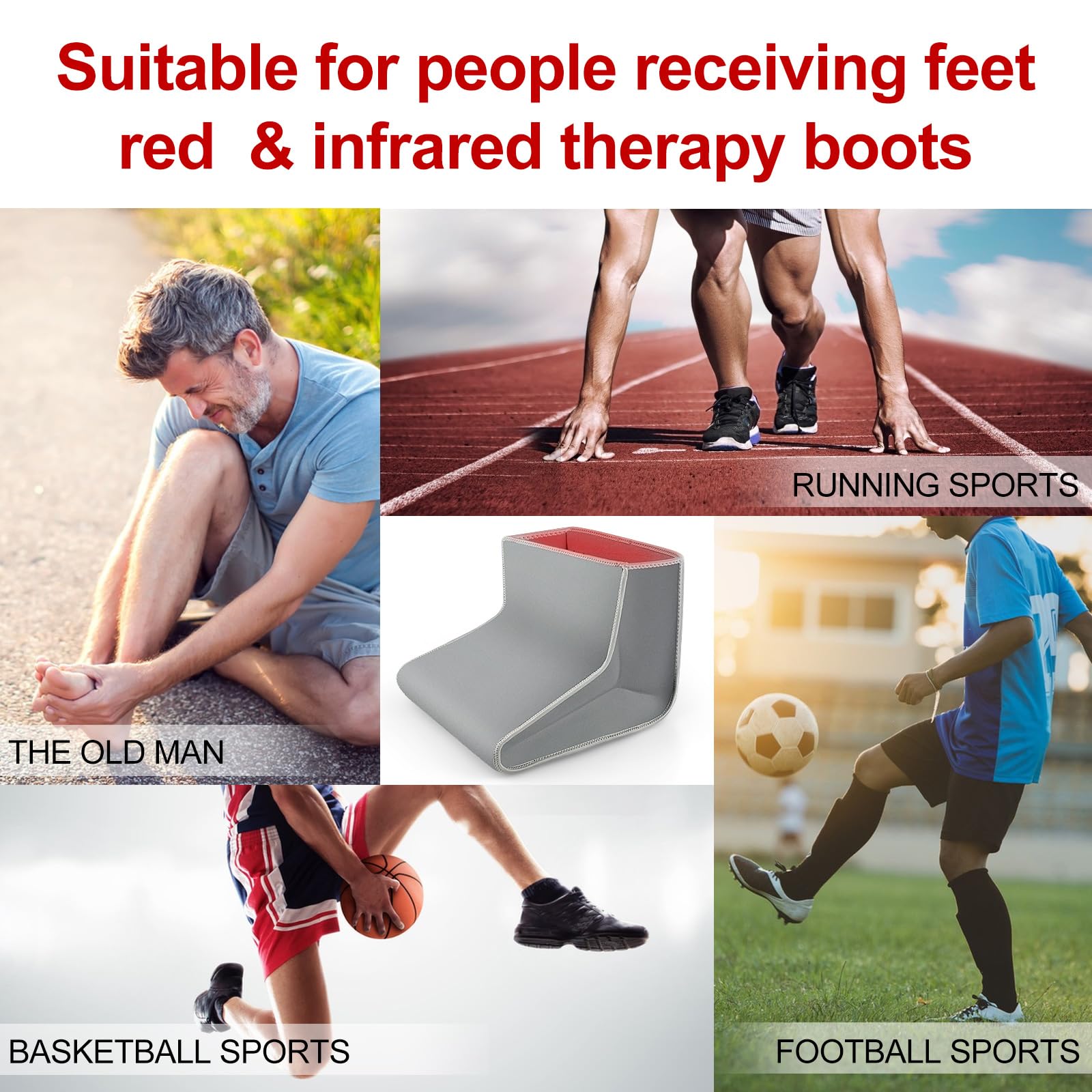 Red Light Therapy Boot for Feet, Infrared Light Therapy Slipper for Perfect Foot Care, Ideal for Ankle RutollmitAu supplements