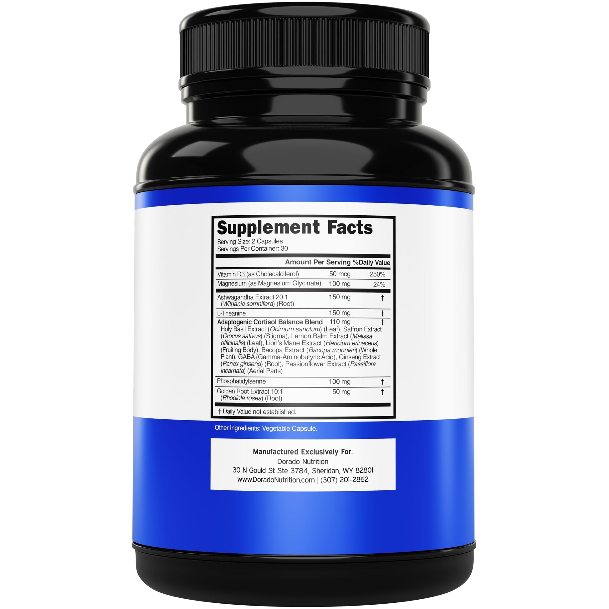 Cortisol Supplements for Women & Men with 14 in1 Blend (Magnesium, Ashwagandha, L Theanine & More) Healthy Cortisol Balance & Calm Mood Support - Third Party Tested, Non GMO, USA Made - 60 Count DORADO NUTRITIONAu supplements
