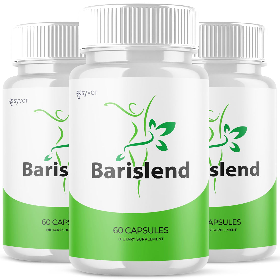 (3 Pack) Barislend Capsules, Official Barislend Pink Salt Pills with All Natural Ingredients, Bari-Slend Advanced Formula Vitamin Pills for Health and Wellness Support for Men and Women (180 Capsules) SyvorAu supplements