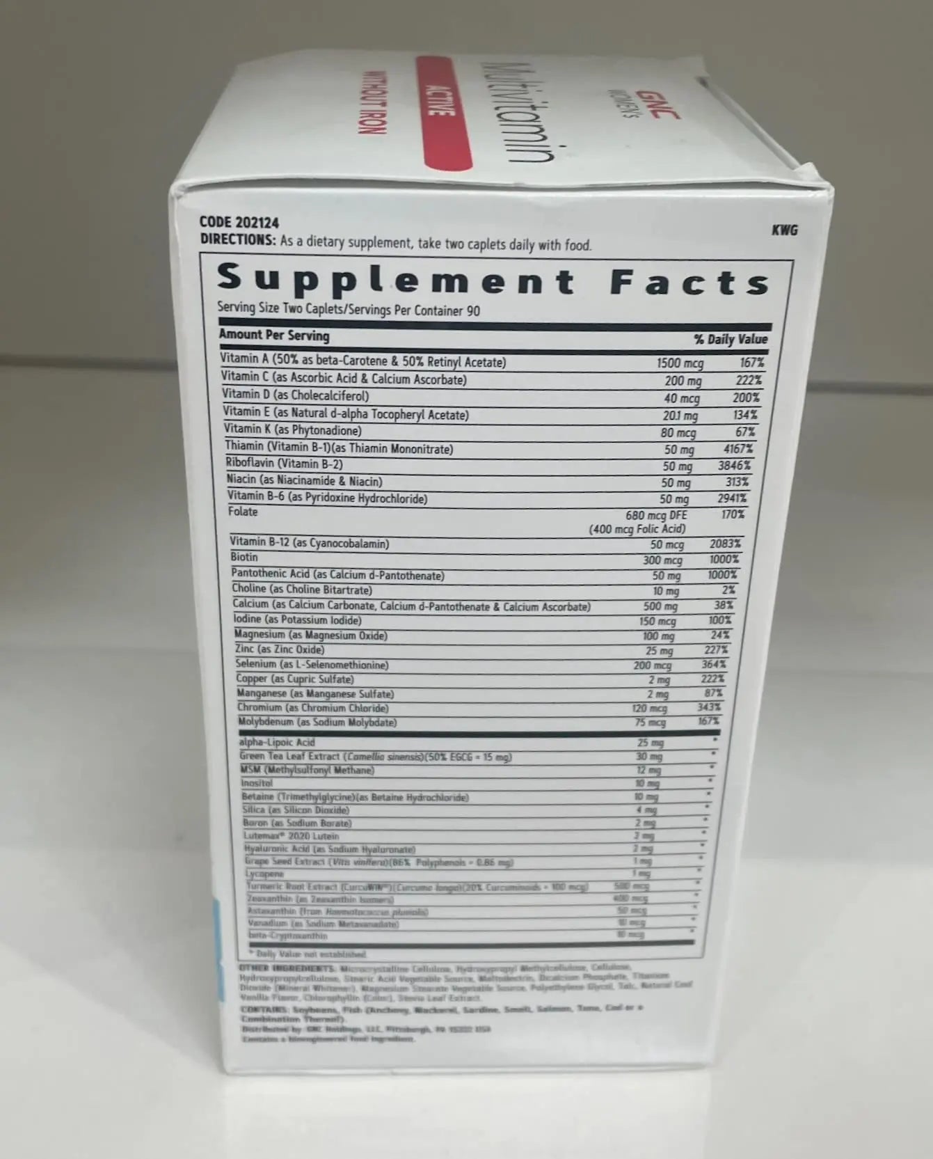 GNC Women's Multivitamin Active Without Iron, Supports an Active Lifestyle, 30+ Nutrient Formula, Promotes Bone & Joint Health GNCAu supplements