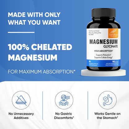 Sandhu's Superior Absorption Magnesium Glycinate 775mg|140mg Elemental Magnesium Sandhu'sUS supplements