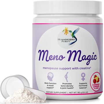 Meno Magic Menopause Support Drink – Raspberry Lemonade with Creatine, Herbs & Vitamins | 30 Servings Hummingbird PurityAu supplements