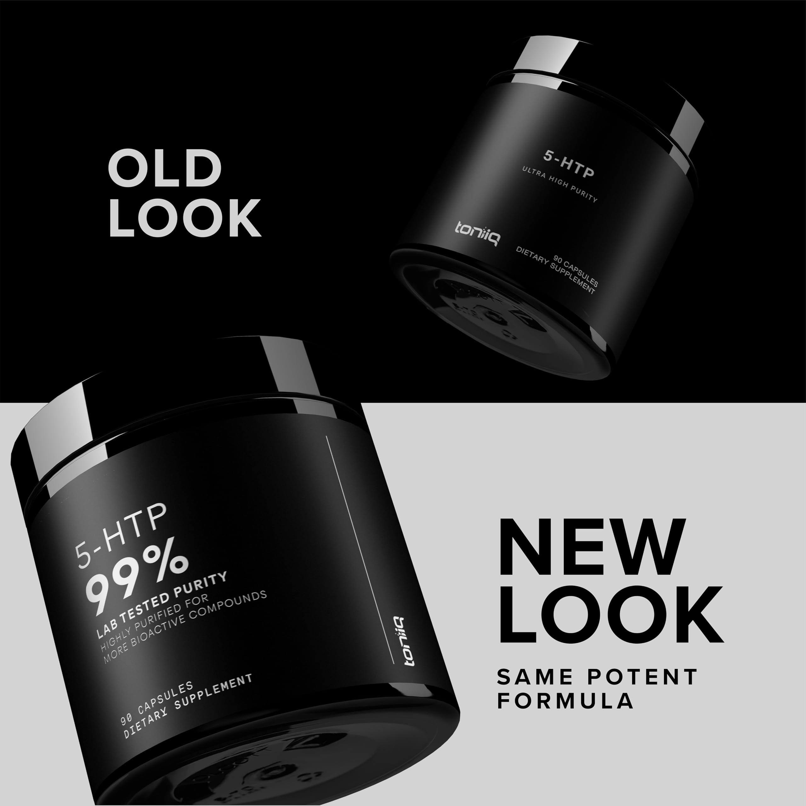 Toniiq Ultra High Strength 5HTP Capsules - 99%+ Highly Purified and Bioavailable - 12:1 Concentrated Extract - 200mg - 90 Veggie Capsules ToniiqAu supplements