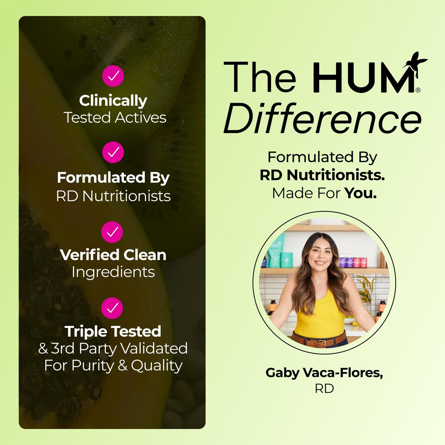 HUM Flatter Me Fiber Supplement for Women & Men, Prebiotics & Digestive Enzymes to Support Weight & Bloating, Digestive & Gut Health, Fiber Powder Drink Mix, Strawberry Lemon - 10 Servings HUMUS supplements