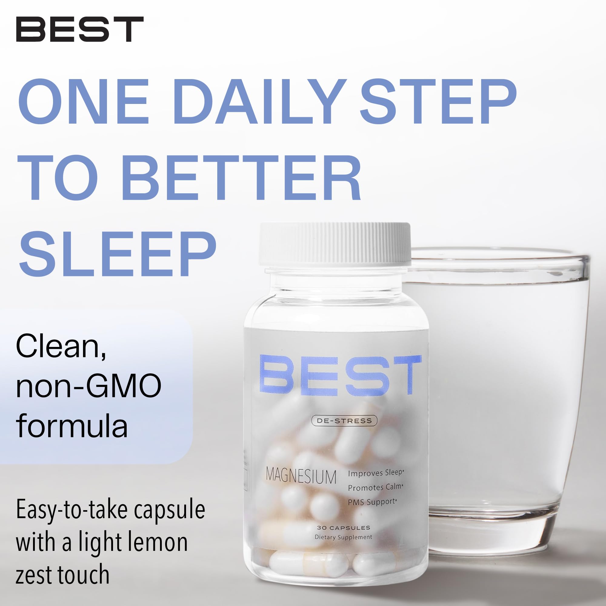 BEST Magnesium Glycinate Supplement for Women - High Absorption, Breakthrough for Sleep, Stress - Menopause Symptoms, Magnesium for Women Over 40 - Gentle on Stomach, Non-GMO, Vegan - 30 Day Supply BEST SupplementsAu supplements