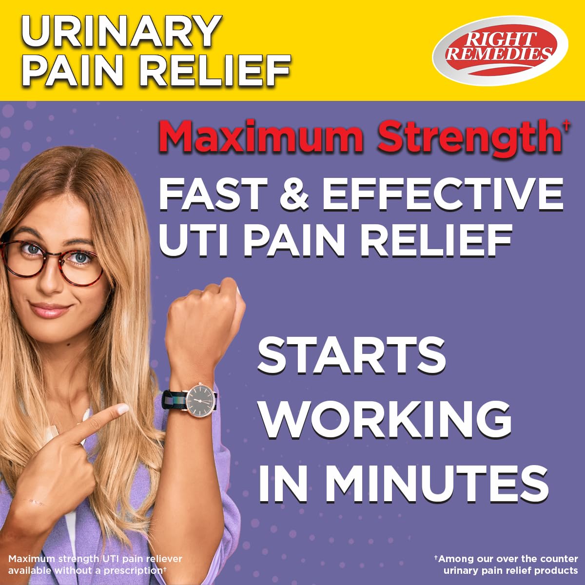 RIGHT REMEDIES Urinary Pain Relief Phenazopyridine HCl 99.5mg Tablets | Maximum Strength OTC for Fast Relief of UTI Pain, Burning and Bladder discomfort | Generic AZO Maximum Strength (72 Count) RIGHT REMEDIESAu supplements