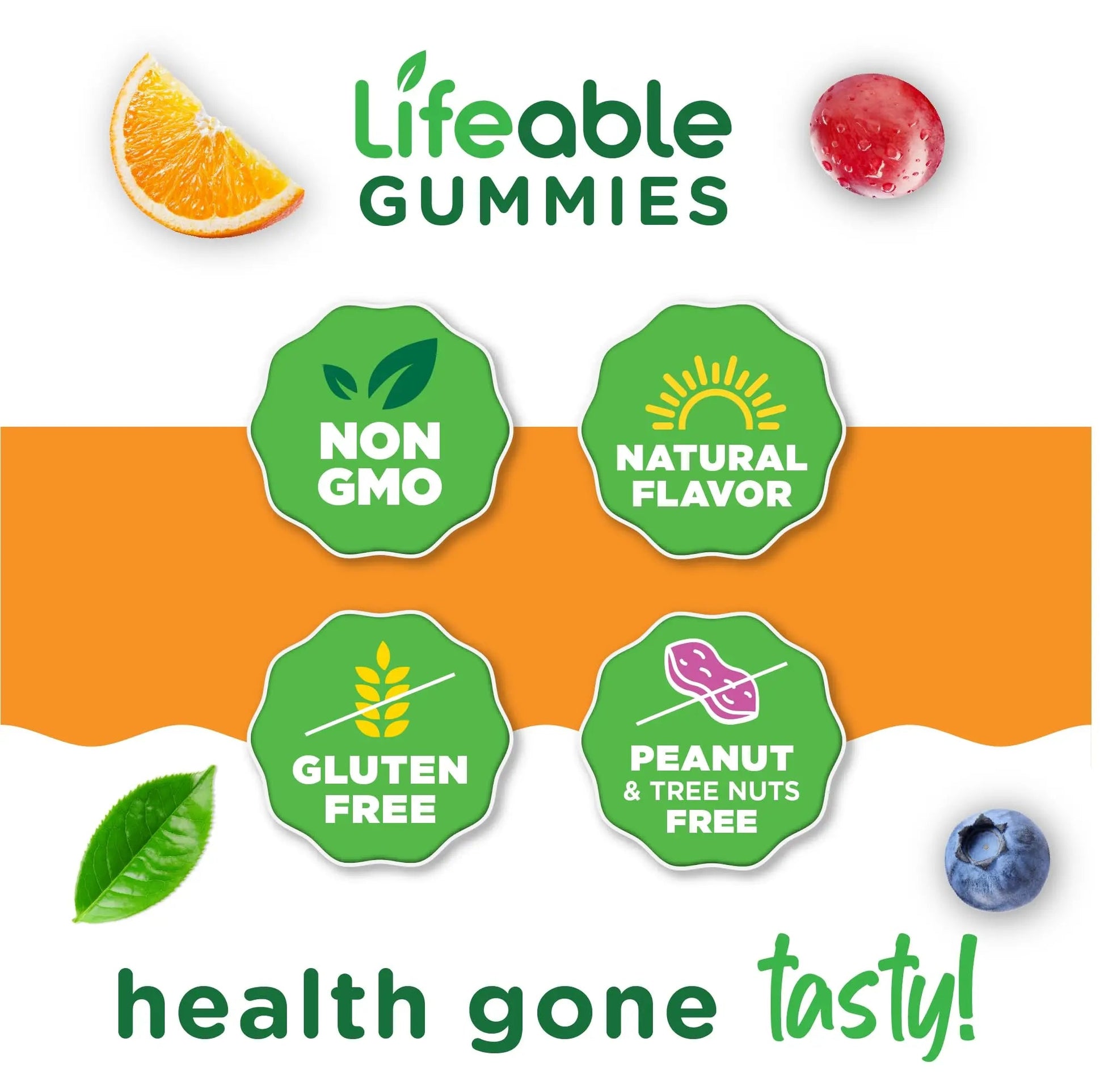 Lifeable Multivitamin for Men Gummies | VIT A, C, D, E, B1, B2, Niacin, B5, B6, Folate, B12, Biotin, Iodine, Zinc, Chromium, Ginseng, Lycopene, Inositol | LifeableAu supplements