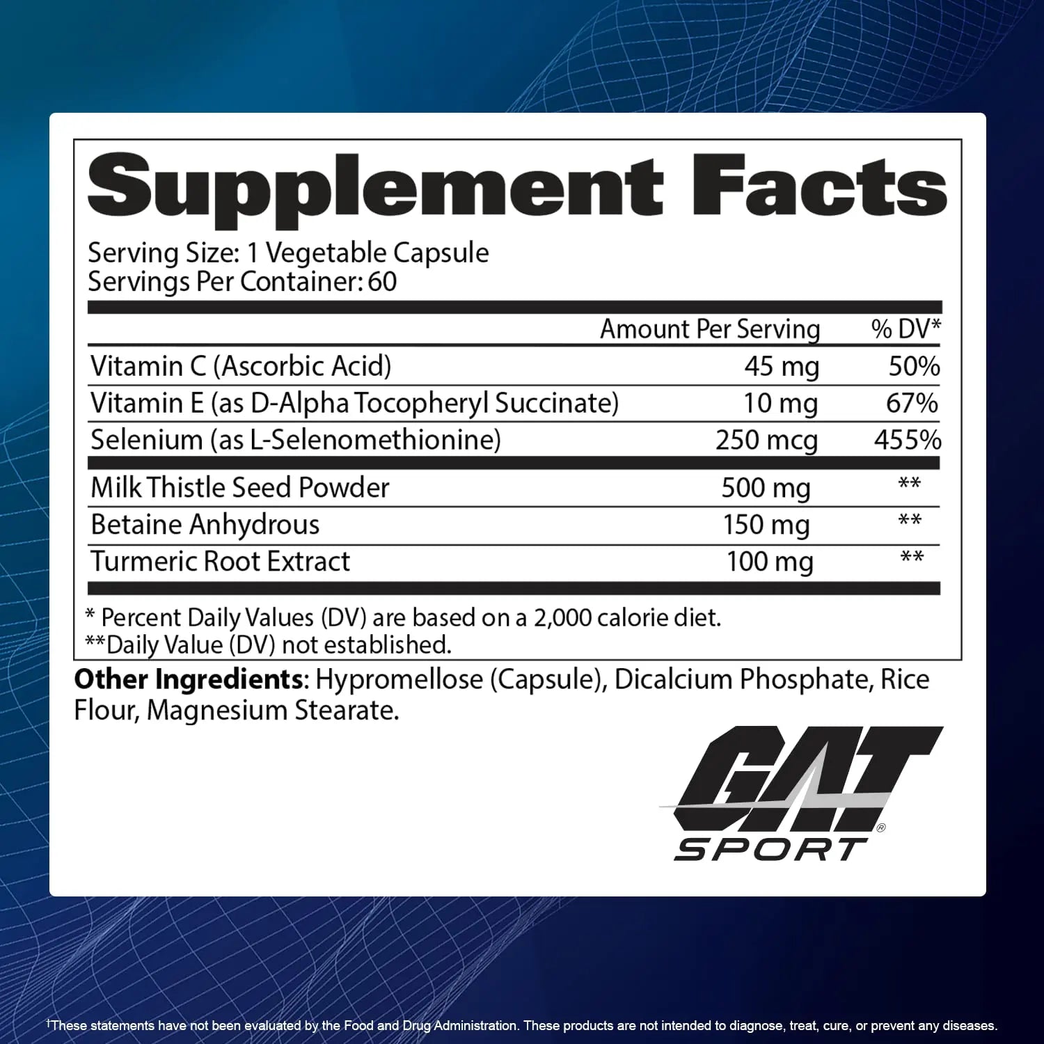 GAT SPORT Essentials Liver Cleanse Multivitamin, 60 Count GAT SPORTAu supplements