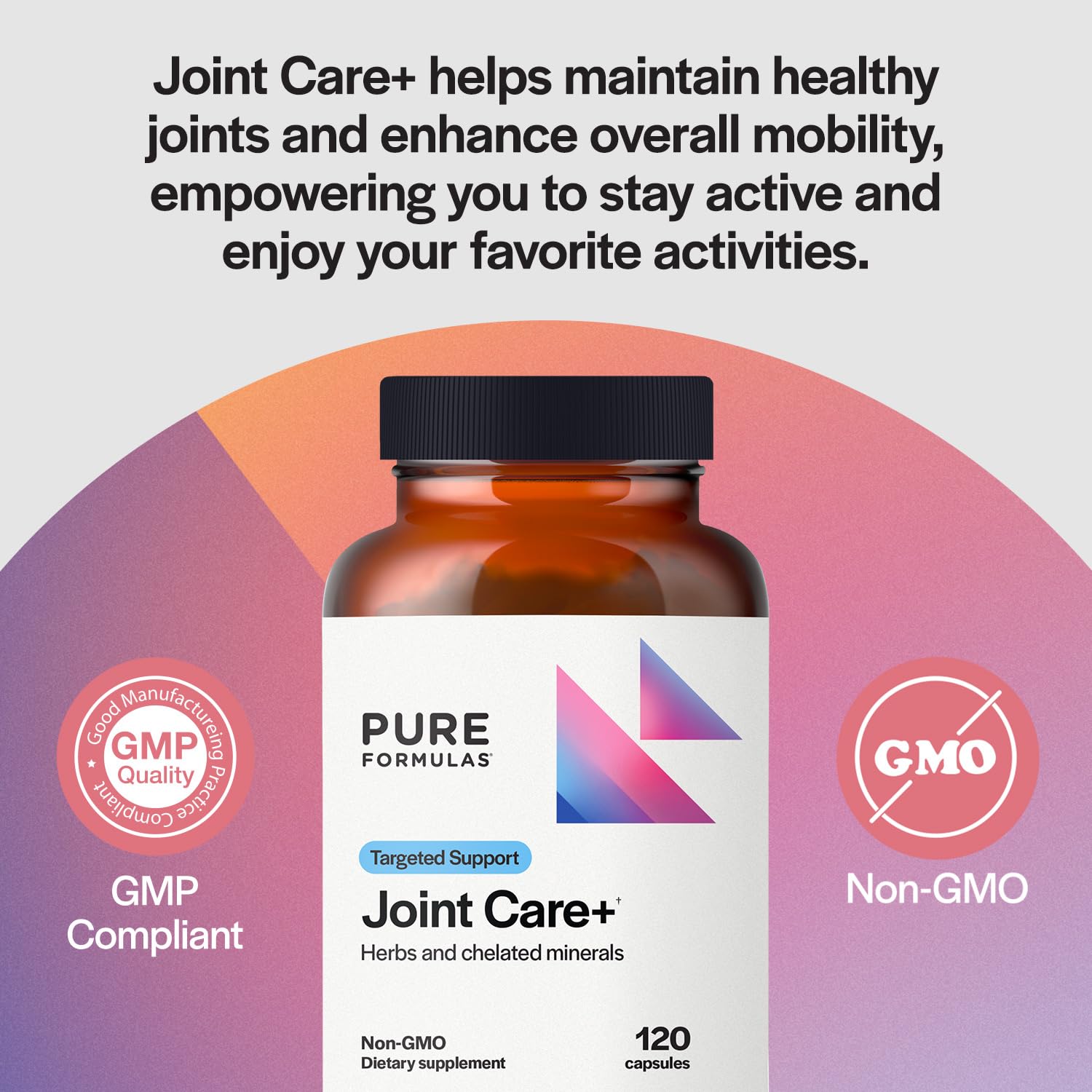 PureFormulas Joint Care + - Premium Joint Support Supplement with Hyaluronic Acid, Glucosamine, MSM, Green Lipped Mussel, Turmeric & More - Non-GMO Formula for Adults (120 Capsules) PureFormulasAu supplements