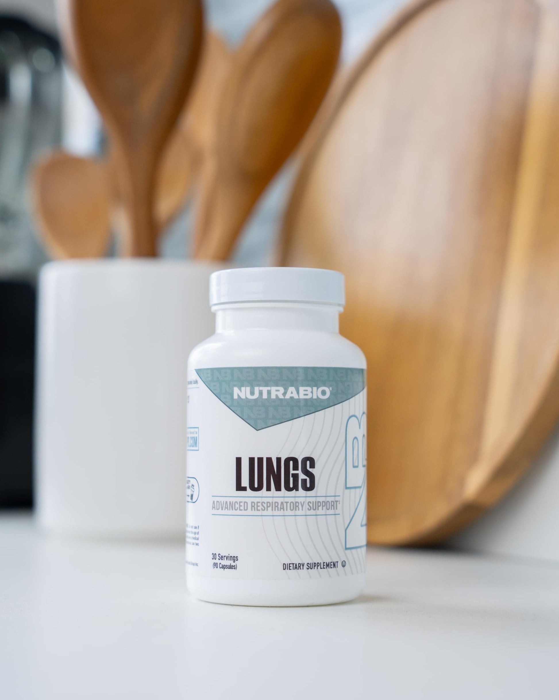 NutraBio Lungs Supplement - Blend of Immuno-LP20 and Natural Extracts to Help Support Respiratory & Immune Health - 90 Capsules NutraBioAu supplements