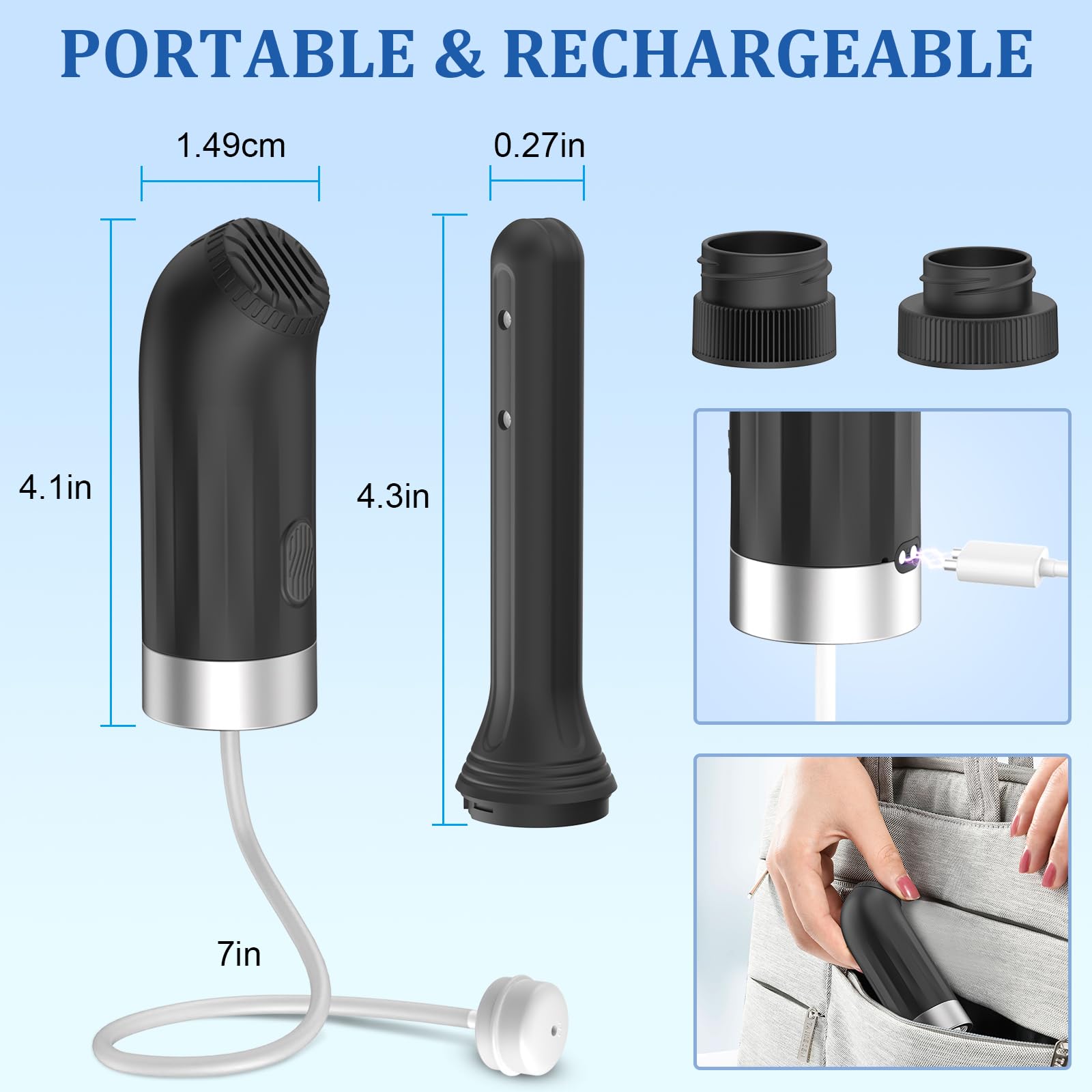 Enema Douches for Men Women, Automatic Anal Douche Cleaner with 3 Speeds, Silicone Enema Nozzles DsovillAu supplements