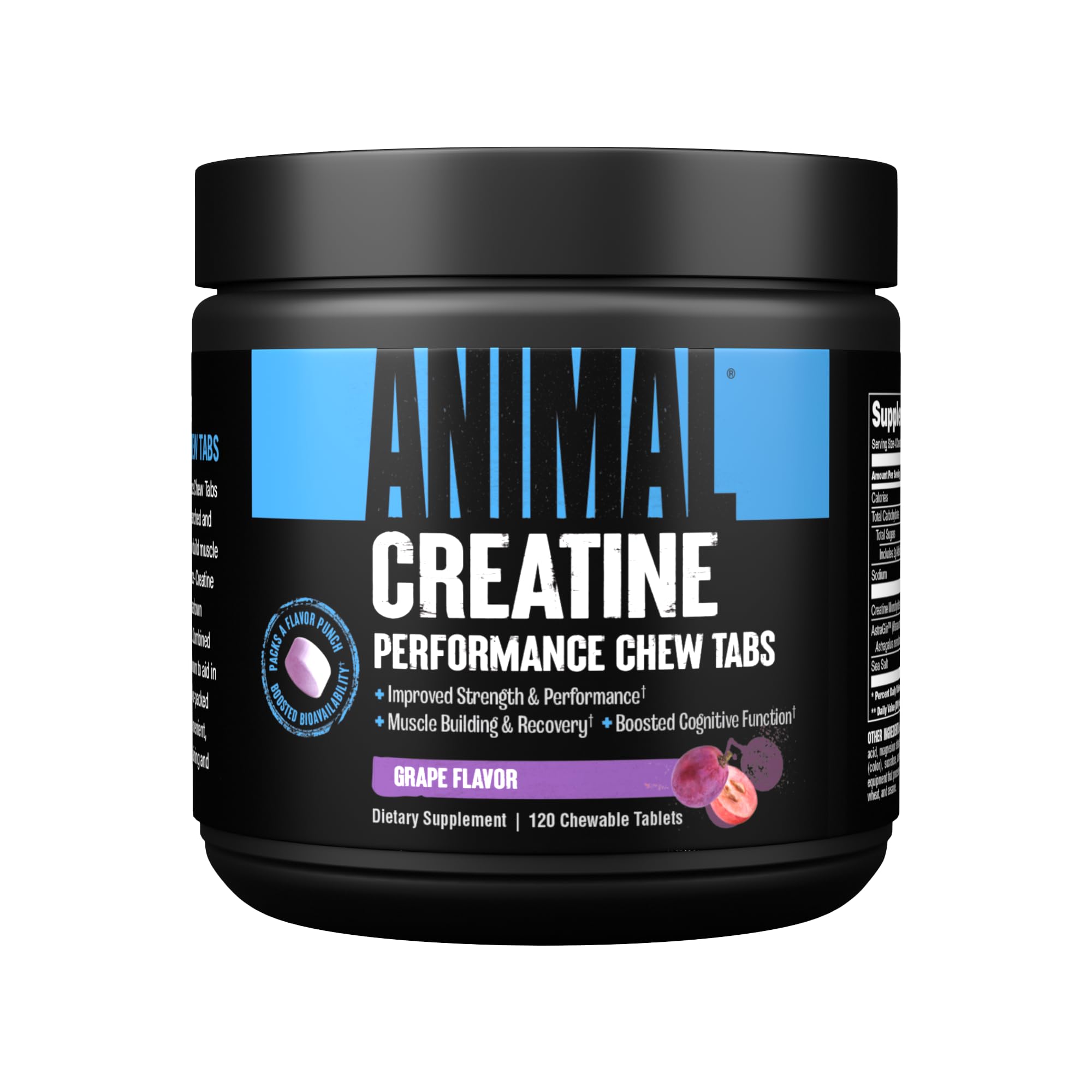 Animal Creatine Chews Tablets - Enhanced Creatine Monohydrate with AstraGin to Improve AnimalUS supplements