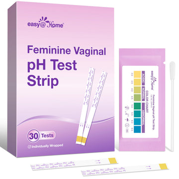 Easy@Home Vaginal pH Test -30 Strips | BV Test Kit at Home for Women | Yeast Infection Test + pH Balance Easy@HomeAu supplements