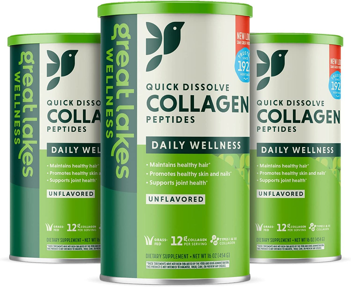 Great Lakes Gelatin Collagen Hydrolysate 454g (UK/EU Compliant can) (3) Great Lakes GelatinUS supplements