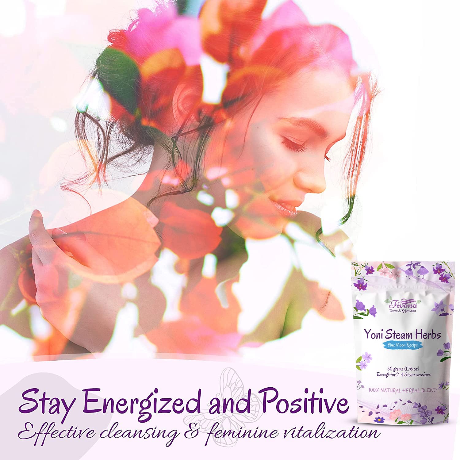 FIVONA Yoni Steaming Herbs - For Feminine Use And Rituals - V-Detox, Cleanse, Wash, Odor Control FIVONAAu supplements