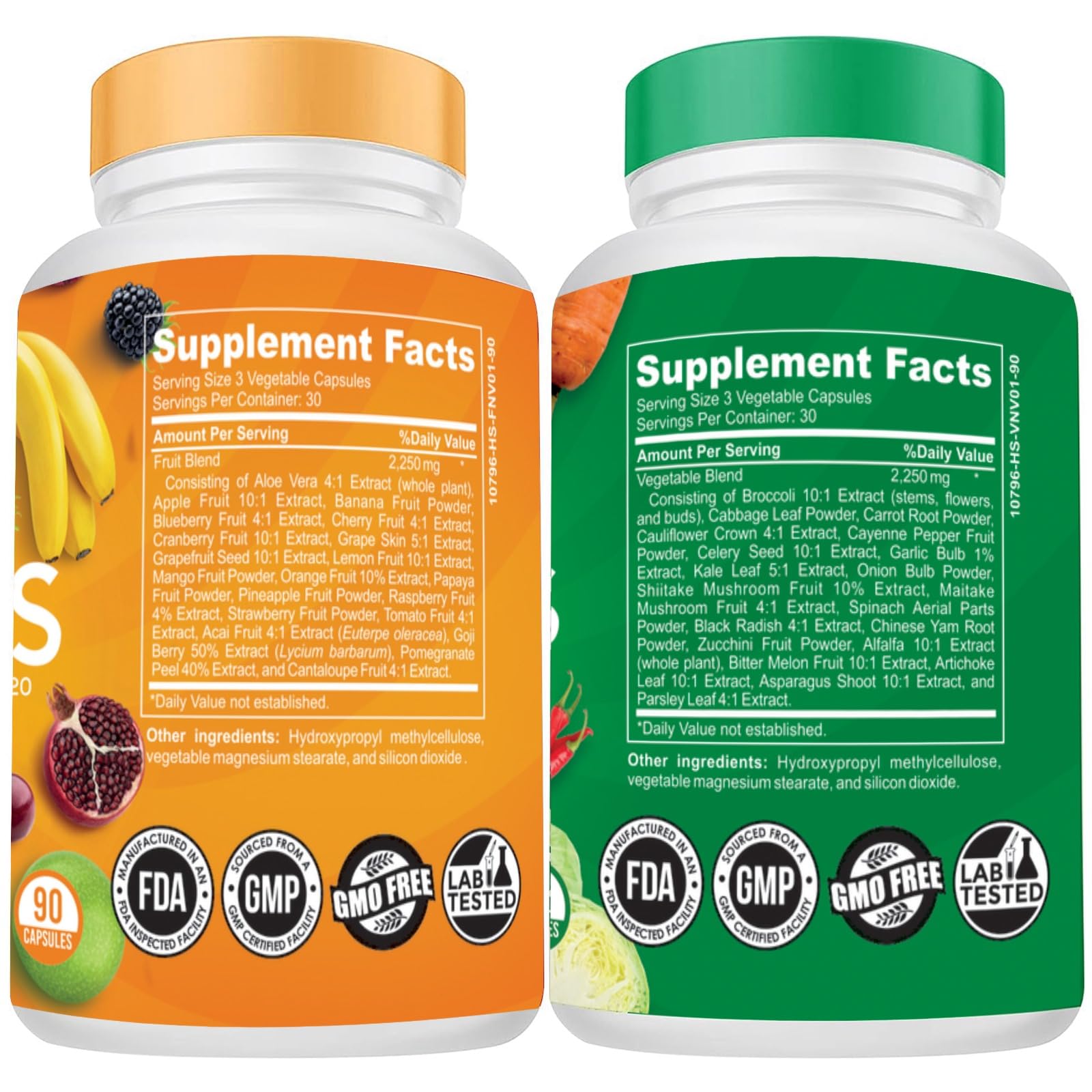 The Vitamin Kitchen Fruit and Veggie Supplements-90 Fruits, 90 Veggies Capsules The Vitamin KitchenAu supplements