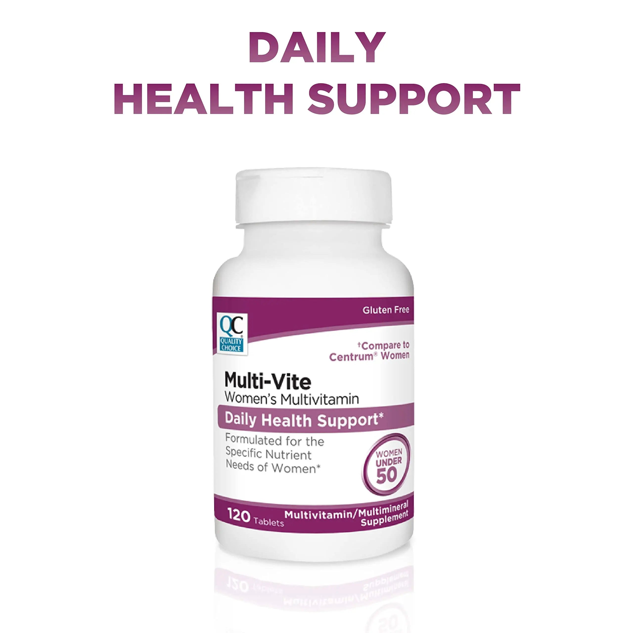 Quality Choice Womens Multi-Vite, Multivitamin Tablets for Daily Health Support Formulated for Women Under 50 in 120 Count Bottles Quality ChoiceAu supplements