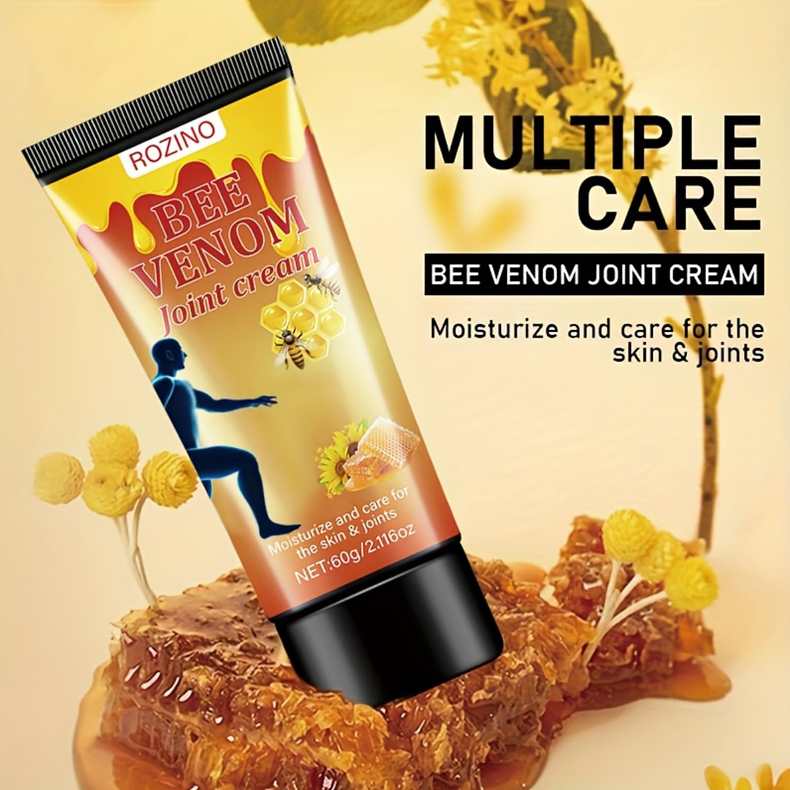 xiaoks 2PACK Bee Venom Joint Cream, 60g - Natural Bee Venom Infused Formula for Intensive Joint Support, Deep Skin Moisturization, Daily Care to Nourish Skin and Promote Joint Comfort (2) xiaoksAu supplements