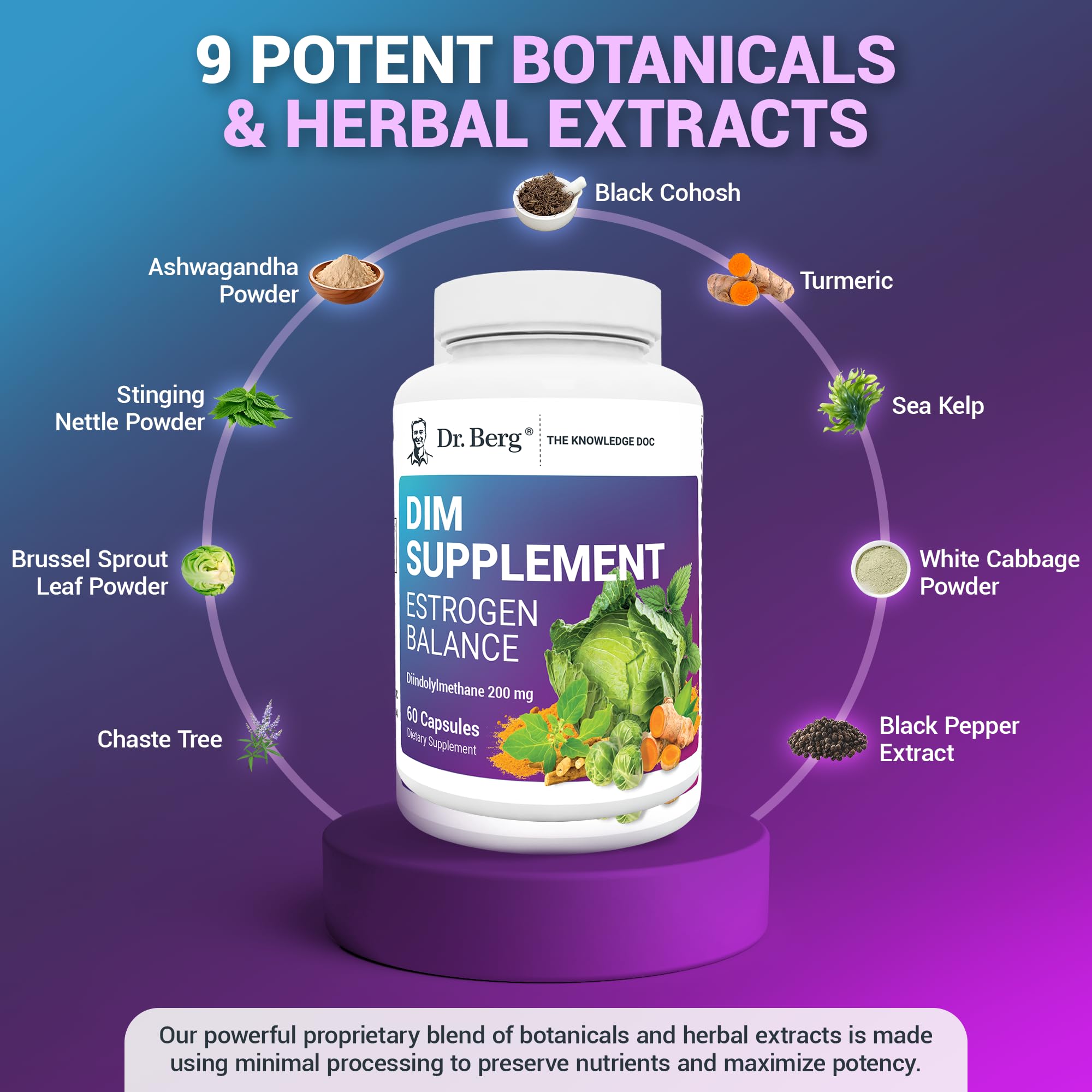 Dr. Berg DIM Supplement Estrogen Balance - Original Estrogen Supplement for Women with Diindolylmethane Dr. Berg NutritionalsAu supplements