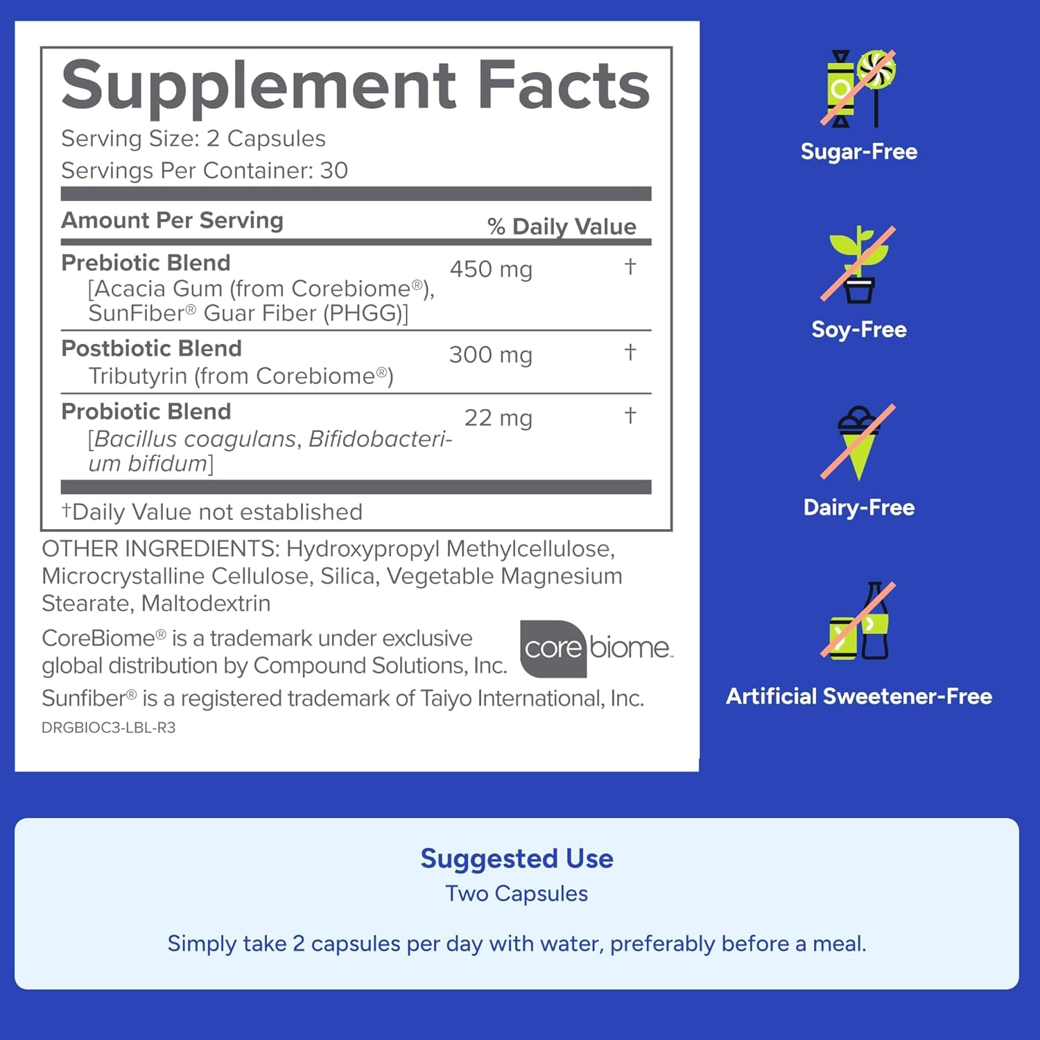 Gundry MD® Bio Complete 3 - Prebiotic, Probiotic, Postbiotic to Support Optimal Gut Health, 30 Day Supply (90 Day Supply) Gundry MDAu supplements
