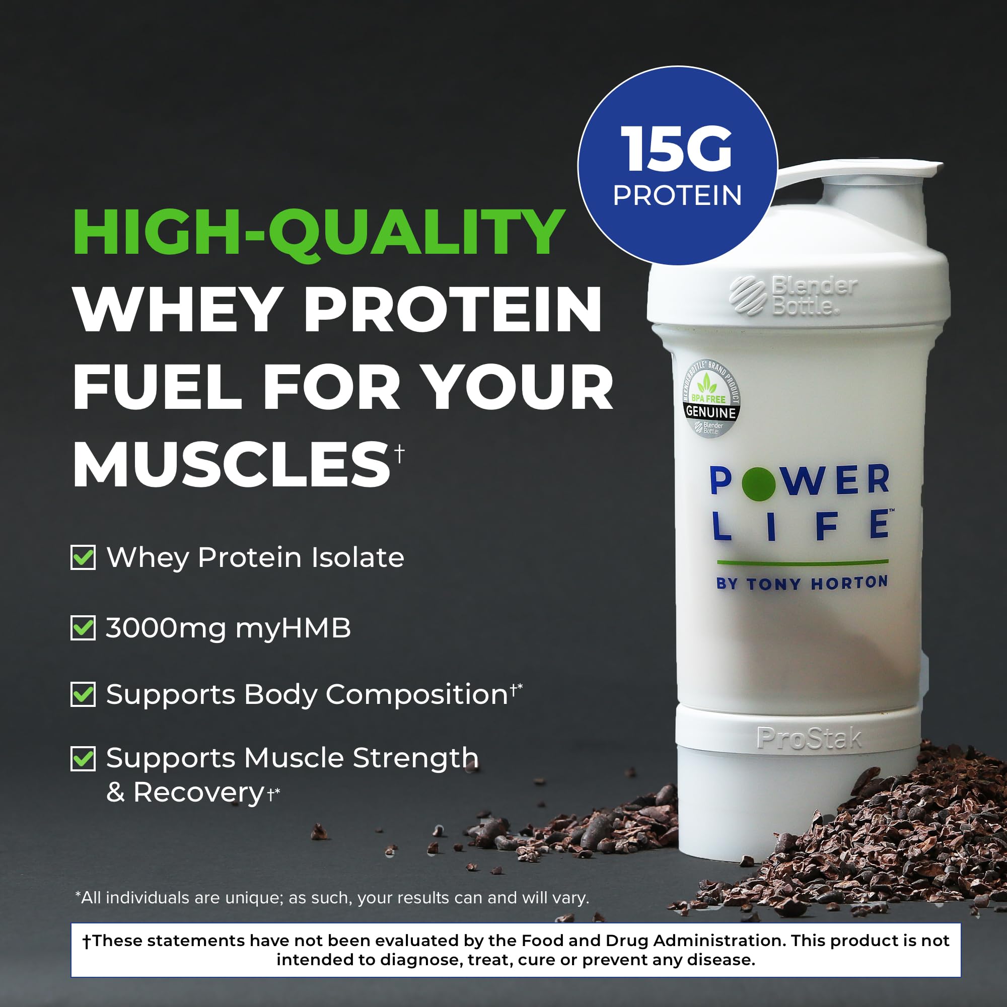 POWERLIFE Tony Horton High Impact Grass Fed Whey Protein with 3000 MG of HMB POWERLIFEAu supplements