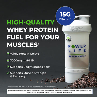POWERLIFE Tony Horton High Impact Grass Fed Whey Protein with 3000 MG of HMB POWERLIFEUS supplements
