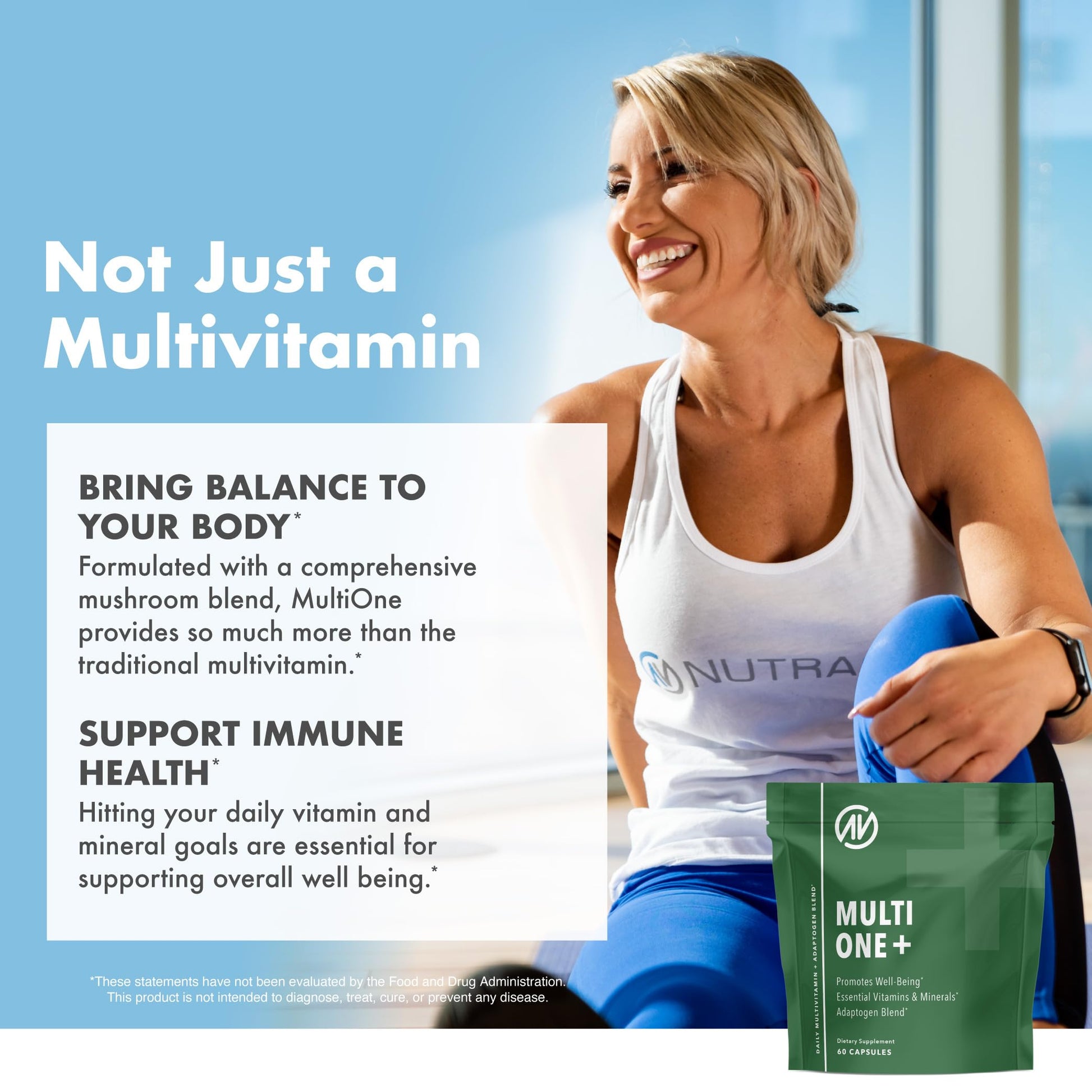 MultiOne Men & Women’s Daily Multivitamin - Essential Nutrients and Minerals for Optimal Health (60 Capsules) NutraOneAu supplements