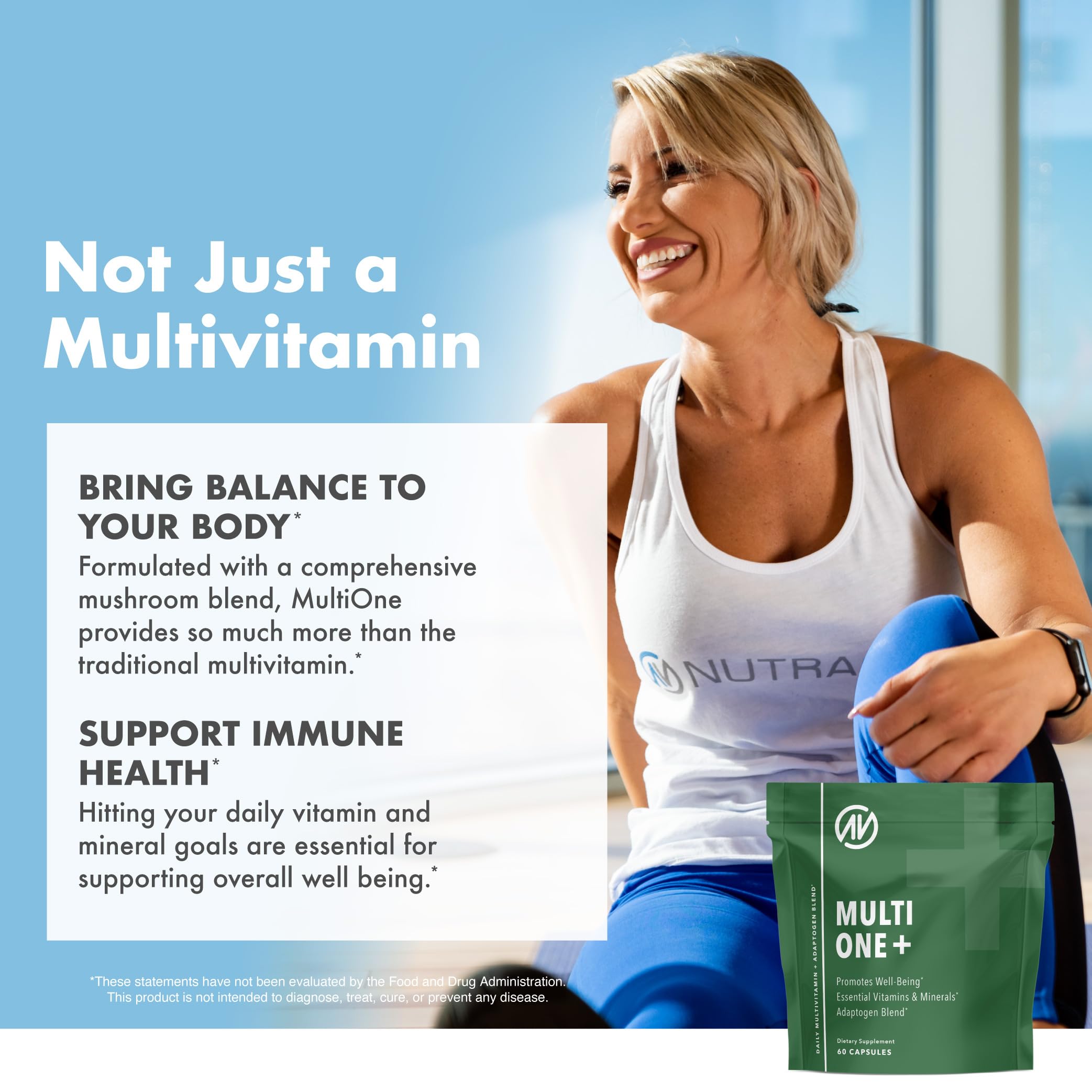 MultiOne Men & Women’s Daily Multivitamin - Essential Nutrients and Minerals for Optimal Health (60 Capsules) NutraOneAu supplements