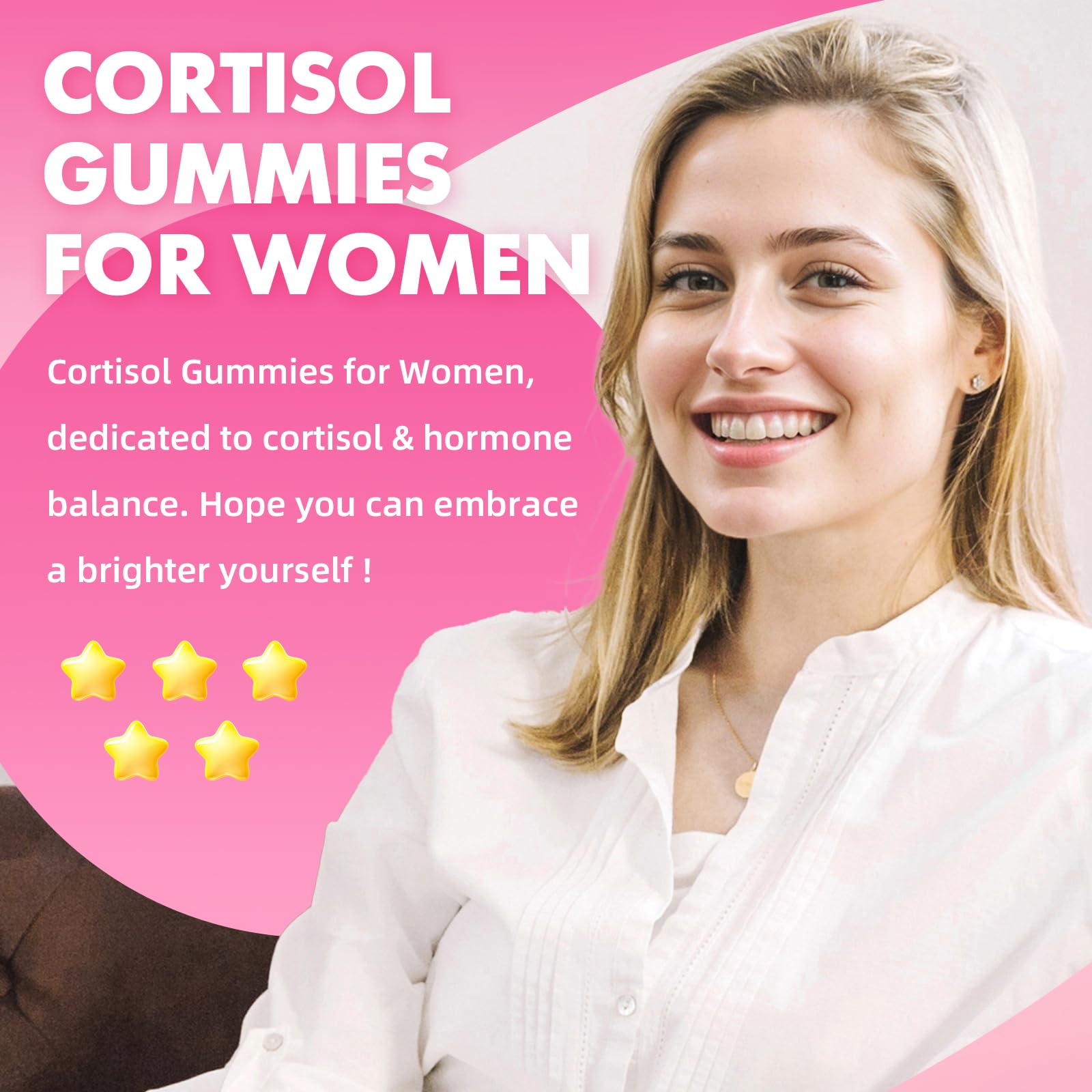 Cortisol Gummies for Women, Cortisol Supplements Gummies with Magnesium Ashwagandha Rhodiola Rosea and L-theanine Complex for Relaxation and Focus, Zzz Support, Raspberry Flavor, 60 Count GrnLifeAu supplements