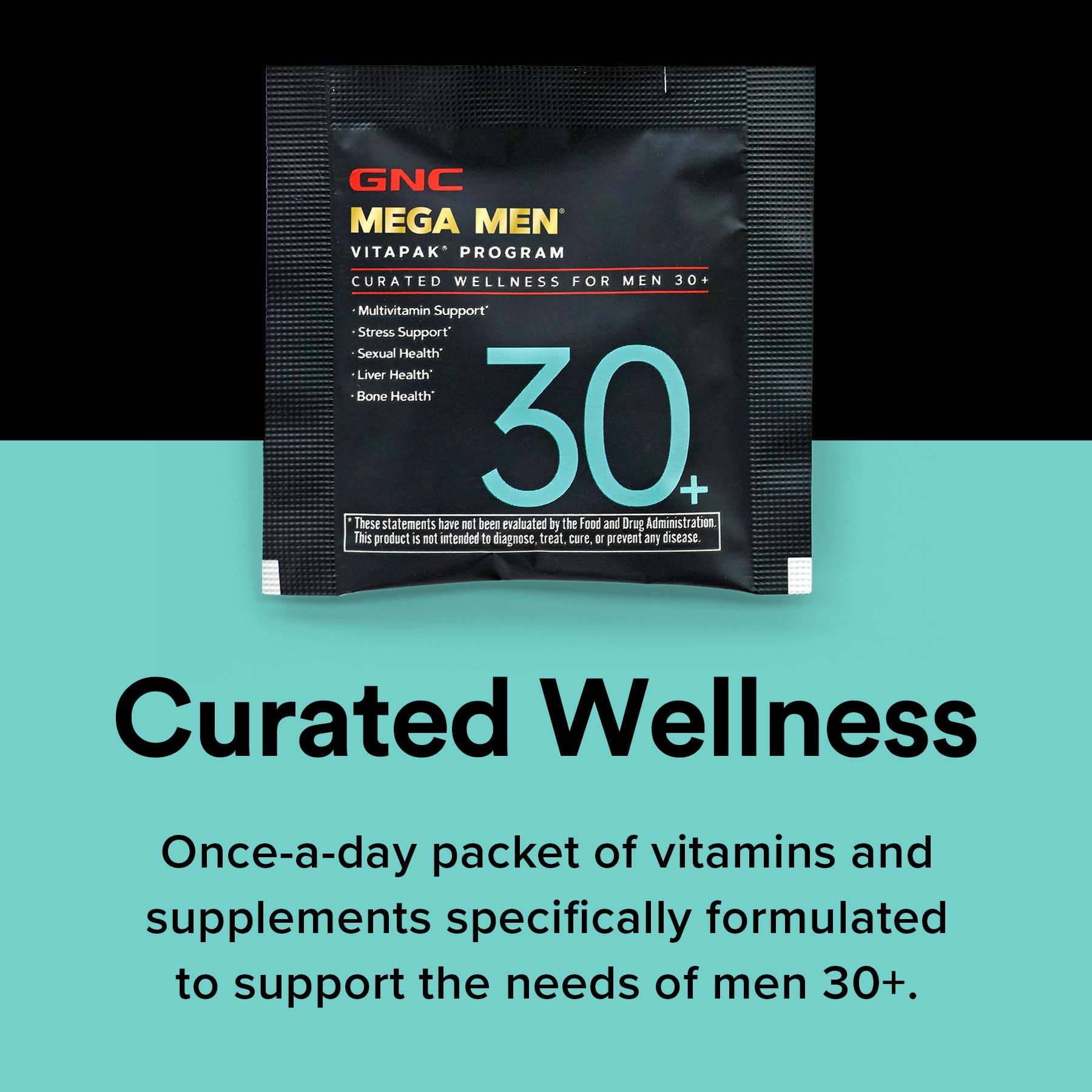 GNC Men's 30+ Vitapak Program | 5-in-1 Daily Multivitamins and Minerals | Supports Healthy Bones and Stress Relief | 30 Servings GNCAu supplements