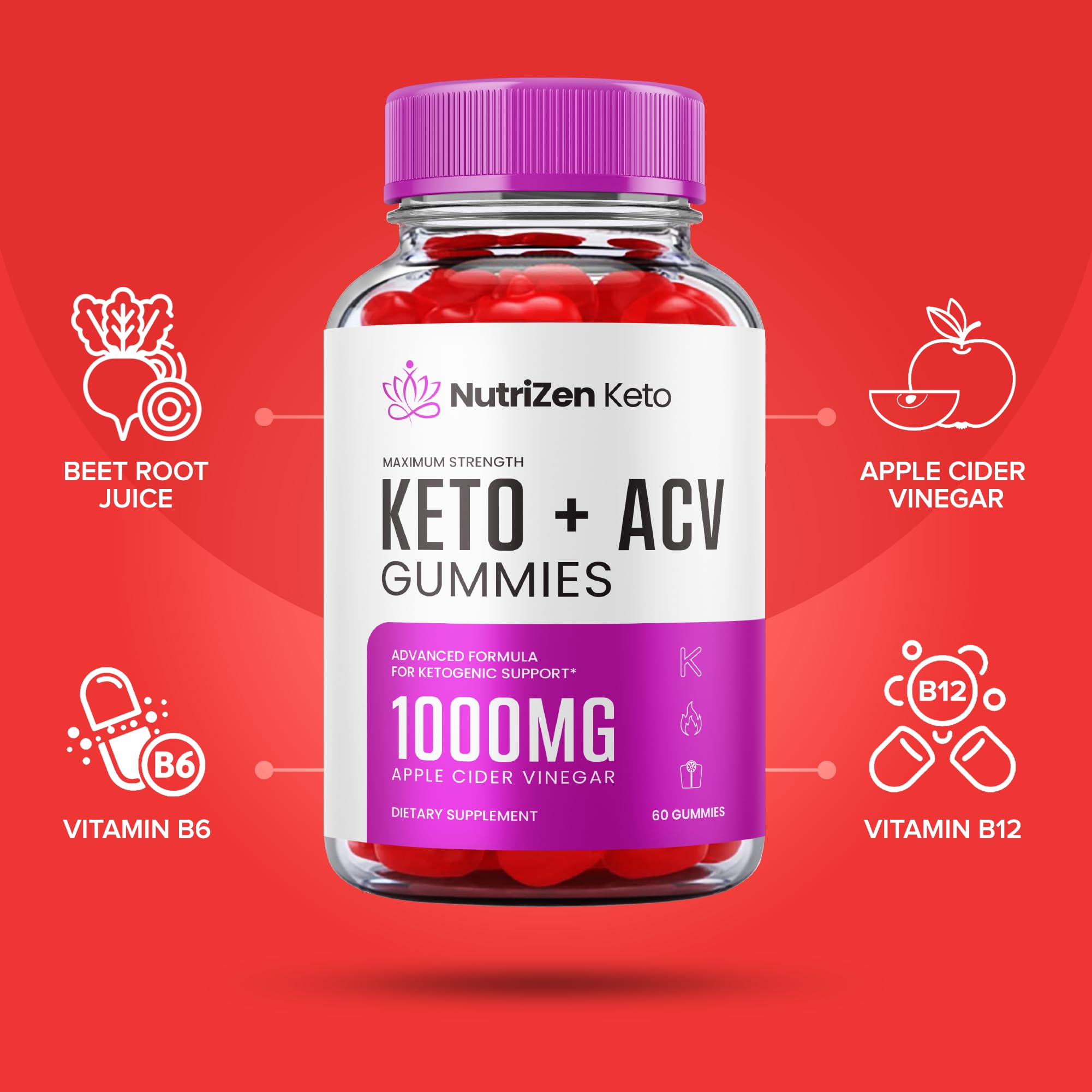 (5 Pack) Nutrizen Keto Acv Gummies - Official Formula - Nutrizen Keto + Acv Gummies HealthlyAu supplements