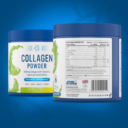 Applied Nutrition Collagen Powder - Citrus Twist Flavour - 5000mg Hydrolysed Bovine Flavoured Applied NutritionUS supplements