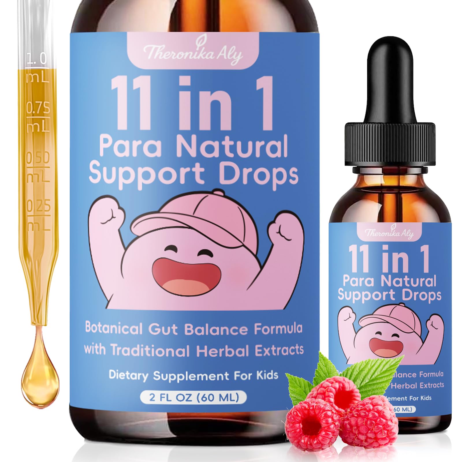 Theronika Aly Parasite Cleanse for Humans & Kids – Advanced Herbal Blend with Black Walnut, Wormwood, Clove, Digestive & Gut Balance Support, Alcohol-Free Liquid Drops, 30 Servings Theronika AlyAu supplements
