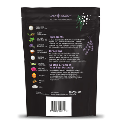 Calming Lavender Foot Soak with Epsom Salt, Made in USA, Foot Soak Soothes Sore Tired DAILY REMEDYUS supplements