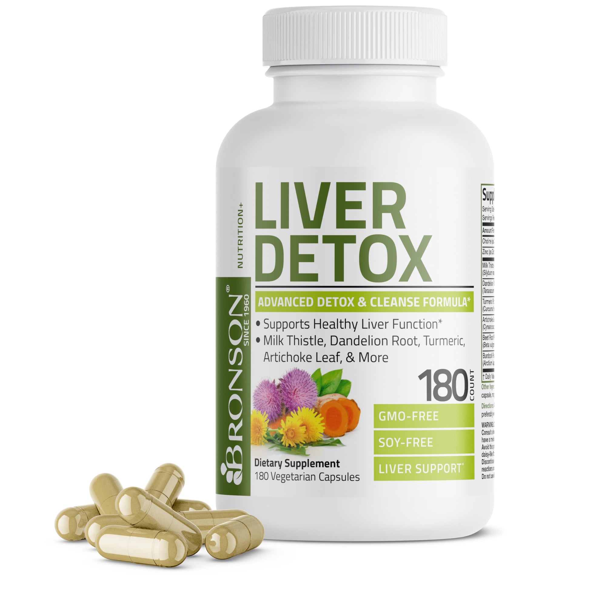 Bronson Liver Detox Advanced Detox & Cleansing Formula Supports Health Liver Function BronsonUS supplements