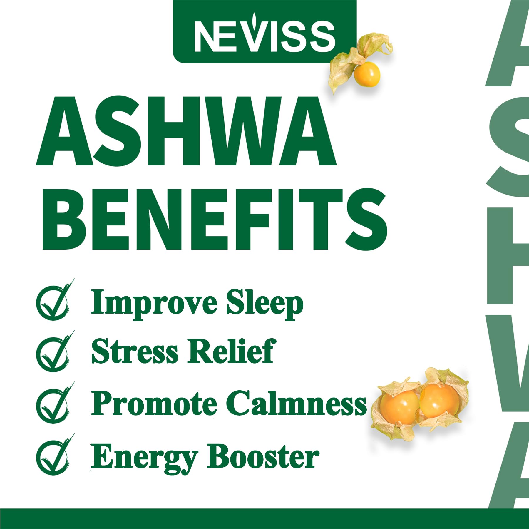NEVISS Ashwagandha Gummies 2000mg, Feel Refreshed, Plus Proprietary Blend NEVISSAu supplements