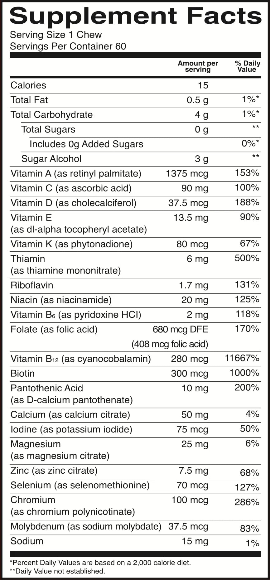 BariatricPal Iron-Free Multivitamin Soft Chew - Fruit Punch (60 Count) BariatricPalAu supplements