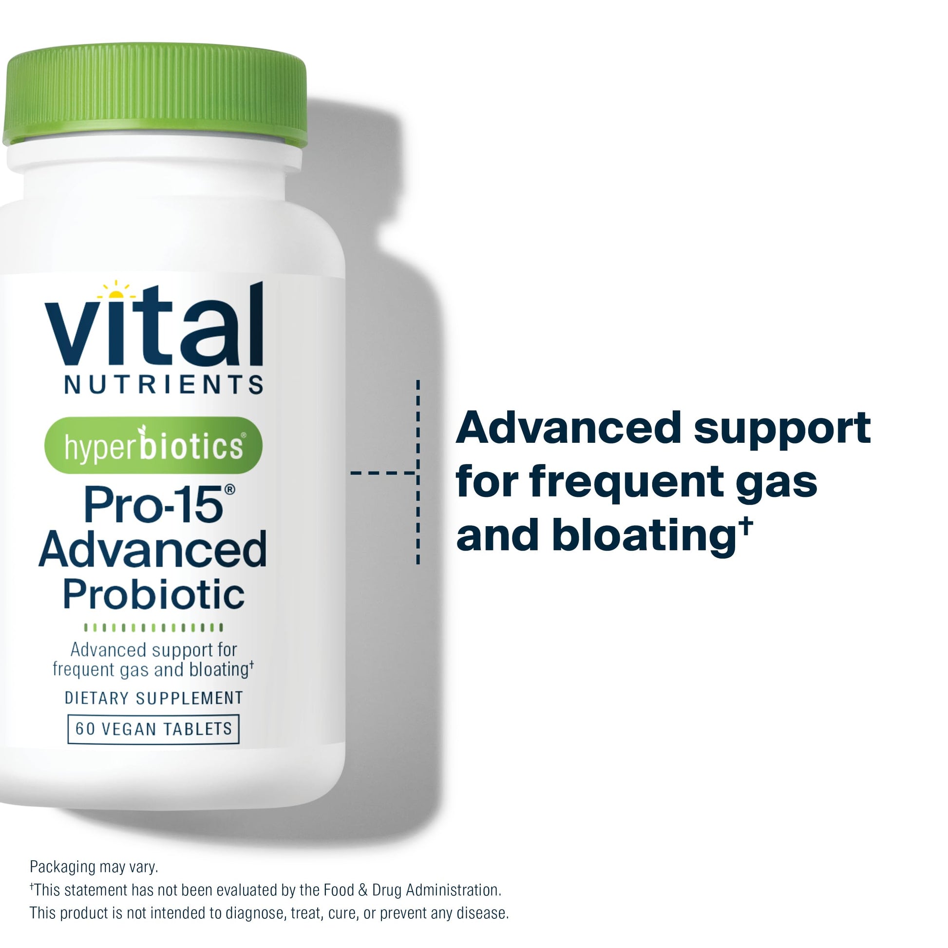 Hyperbiotics Vital Nutrients Pro-15 Advanced Probiotics for Women and Men | 15 Strains + Kiwifruit | Clinically Studied Daily Probiotics for Digestive Health, Gas, & Bloating | 60 Vegan Tablets HyperbioticsAu supplements