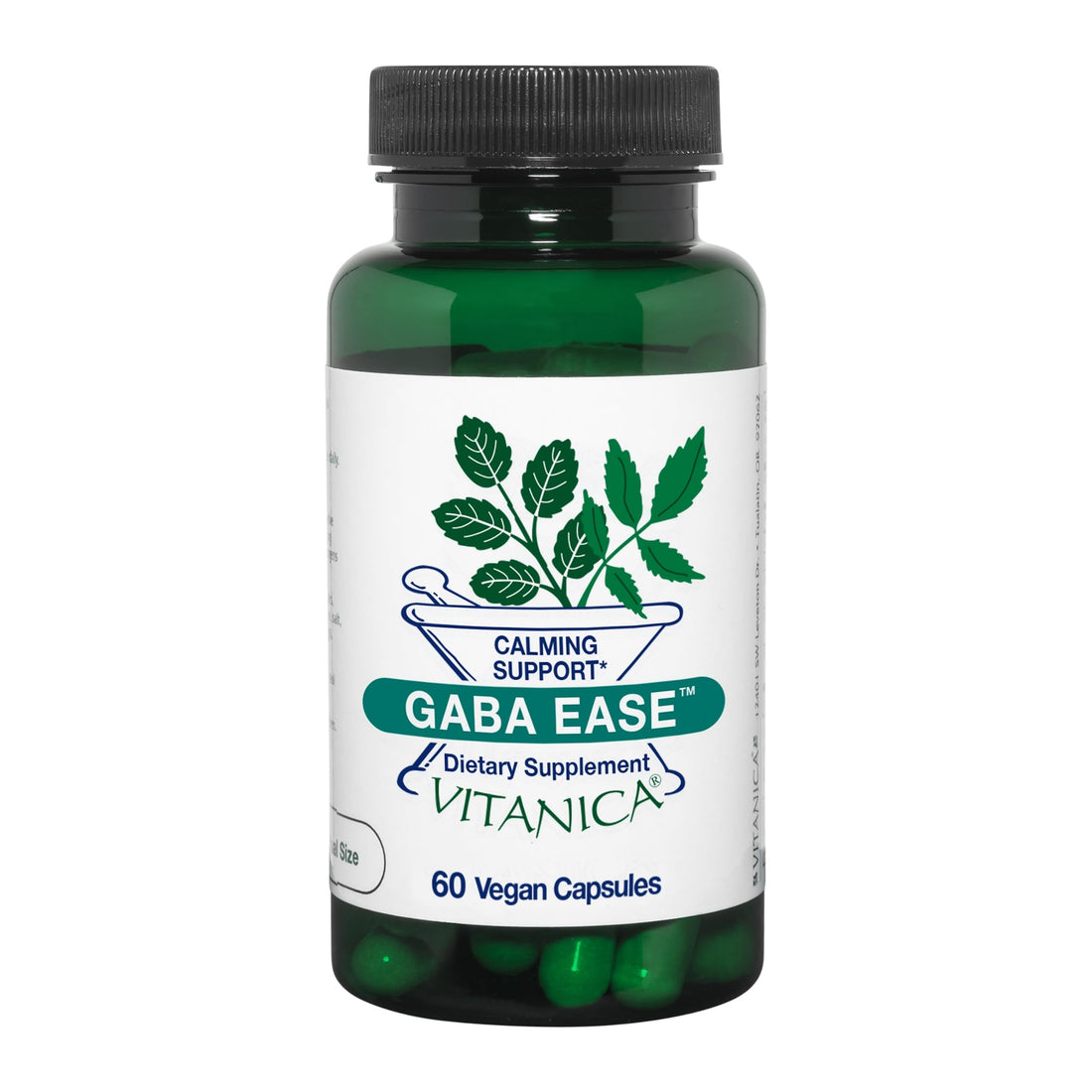 Vitanica, GABA Ease, Calming Support, Vegan, 60 Capsules VitanicaAu supplements