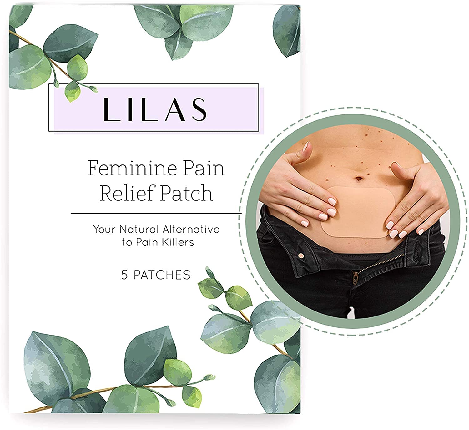 LILAS Period Cramps Pain Relief Patch - Pack of 5 LILASAu supplements