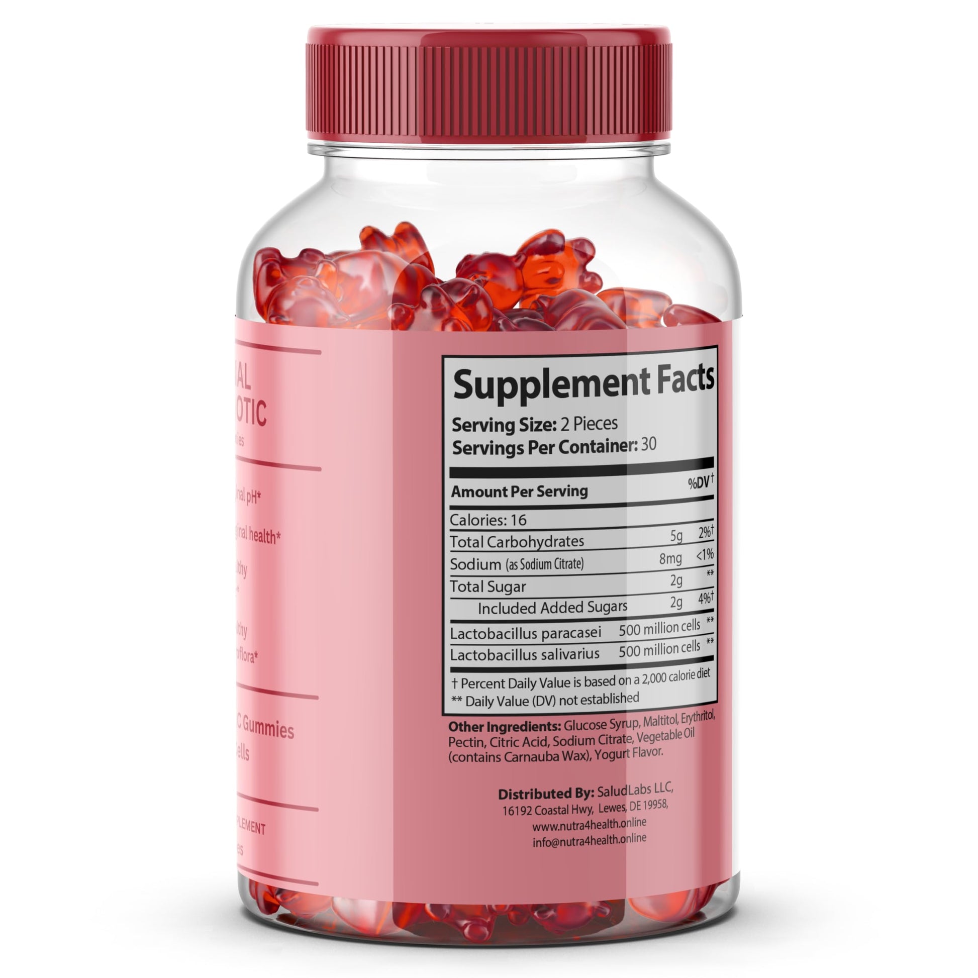 FEM Vaginal Probiotic Gummies for Women - Promotes pH Balance, Healthy Vaginal Odor & Urinary nutra4healthAu supplements