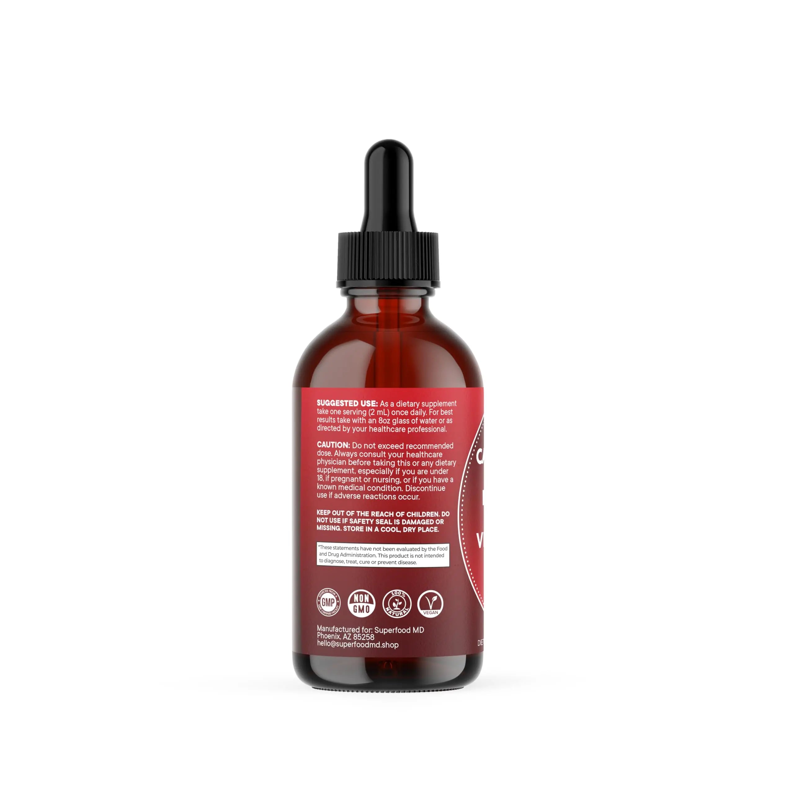 Cayenne Pepper Supplement Liquid Drops + Hawthorn Berry, Vitamin D3 K2 Beet Root Powder, Ceylon Cinnamon, Turmeric Curcumin, Organic Panax Ginseng - 4 OZ Superfood MDnz supplements