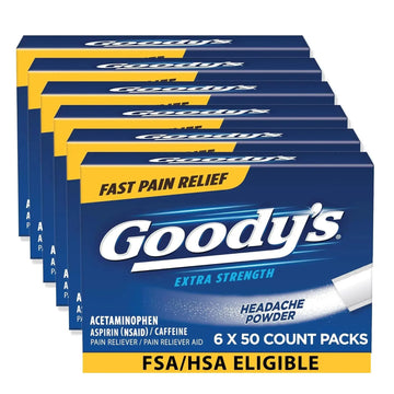 Goody's Extra Strength Headache Powders 50 ea (Pack of 6) Goody'sAu supplements